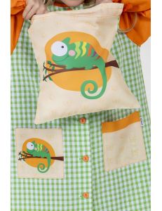 Bata infantil camaleón