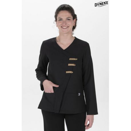 Chaqueta mcfb m/l negra con presillas