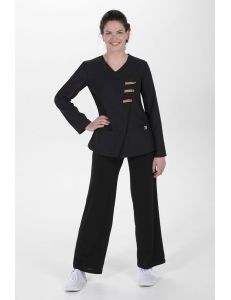 Chaqueta mcfb m/l negra con presillas