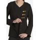 Chaqueta mcfb m/l negra con presillas
