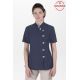 Chaqueta azul marino con trevillas