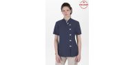 Chaqueta exclusiva azul marino con trevillas