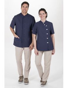 Chaqueta azul marino con trevillas
