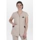 Chaqueta exclusiva mujer mcfb beige contraste marino