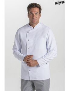 Chaqueta cruzada m/l microfibra blanca