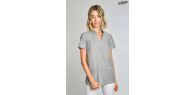 Casaca sanidad con cuello mao gris
