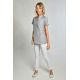 Casaca sanidad con cuello mao gris