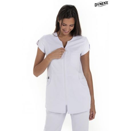 Chaqueta microfibra blanca Dyneke