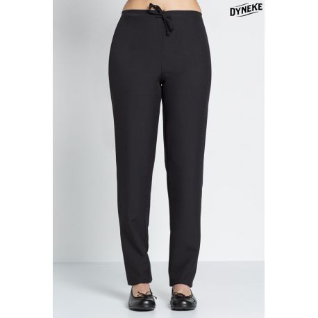 pantalon de mujer negro para peluqueria, comercio y estetica dyneke