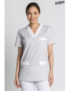 Chaqueta de pijama gris para servicios y limpieza Dyneke