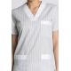 Chaqueta de pijama gris para servicios y limpieza Dyneke