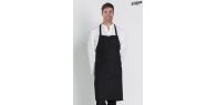 Delantal negro UNISEX 100% Poliester