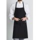 Delantal negro UNISEX 100% Poliester
