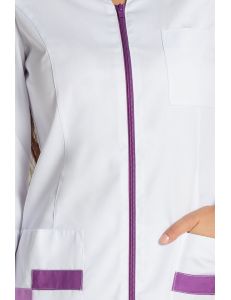 Chaqueta para sanidad, farmacia, comercio y estética morado Dyneke