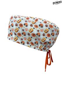Gorro Sanidad unisex pelo largo huellas perro