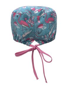 Gorro Sanidad unisex pelo corto flamencos