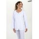 Chaqueta curvas m/l microfibra blanca
