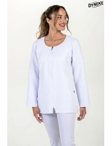 Chaqueta curvas m/l microfibra blanca