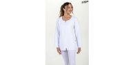 Chaqueta curvas m/l microfibra blanca