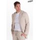 Chaqueta levita hombre beige 