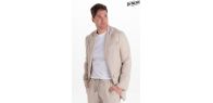 Chaqueta levita hombre beige 