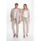 Chaqueta levita hombre beige 