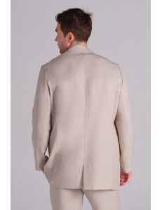 Chaqueta levita hombre beige 