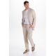 Chaqueta levita hombre beige 