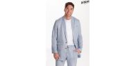 Chaqueta levita hombre celeste