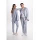 Chaqueta levita hombre celeste