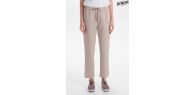 Pantalón unisex beige con cordón