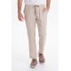 Pantalón unisex beige con cordón