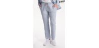 Pantalón unisex celeste con cordón