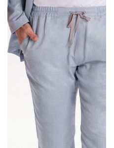 Pantalón unisex celeste con cordón