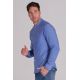 Camisa caballero cuello mao azul