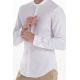 Camisa caballero cuello mao blanca