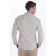 Camisa caballero cuello mao beige