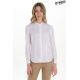 Camisa mujer cuello mao blanca