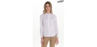 Camisa mujer cuello mao blanca