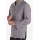 Camisa de hostelería y comercio estilo ibicenco en gris