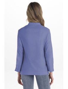 Camisa de hostelería y comercio estilo ibicenco en azul