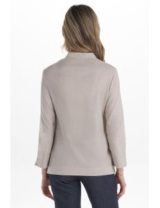 Camisa de hostelería y comercio estilo ibicenco en beige