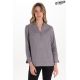 Camisa de hostelería y comercio estilo ibicenco en gris