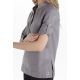 Camisa de hostelería y comercio estilo ibicenco en gris