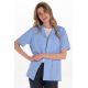 Camisa casual punto elástico azul