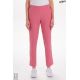 Pantalón elástico rosa mujer con bolsillos