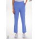 Pantalón elástico azul mujer con bolsillos