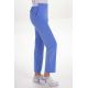 Pantalón elástico azul mujer con bolsillos