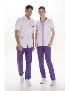 Chaqueta elástica m/c hombre ctte lila