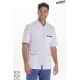 Chaqueta elástica m/c hombre ctte azul